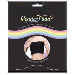 GENDER FLUID CHEST COMPRESSION BINDER BLACK 2XL