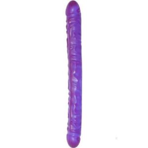 CRYSTAL JELLIES DOUBLE DONG 18IN PURPLE