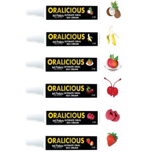 ORALICIOUS ASST FLAVORS 144PC DISPLAY 2ML TUBES