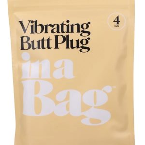IN A BAG BUTT PLUG 4 BLACK VIBRATING "