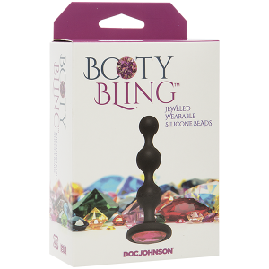 BOOTY BLING JEWELED WEARABLE SILICONE BEADS PINK
