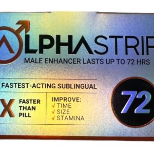 ALPHASTRIP72 SUBLINGUAL MALE ENHANCEMENT EACHES (NET)