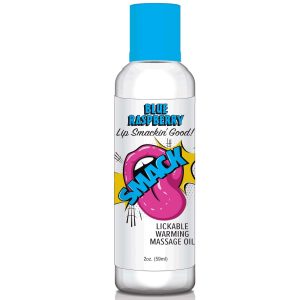 SMACK BLUE RASPBERRY 2 OZ WARMING MASSAGE OIL