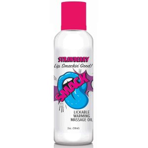 SMACK STRAWBERRY 2 OZ WARMING MASSAGE OIL