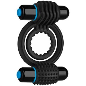 OPTIMALE VIBRATING DOUBLE C-RING BLACK