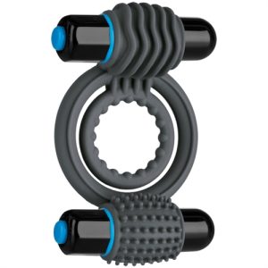 OPTIMALE VIBRATING DOUBLE C-RING SLATE