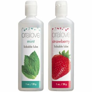 ORALOVE 2 PACK LUBE STRAWBERRY & MINT