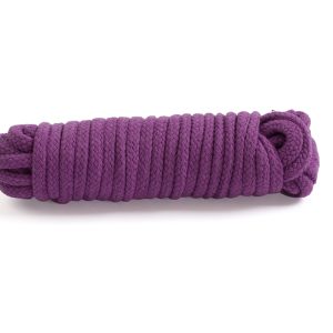 BONDAGE ROPE PURPLE COTTON