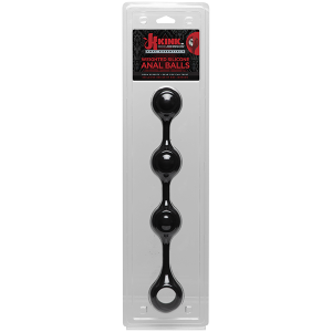 KINK WEIGHTED SILICONE ANAL BALLS BLACK