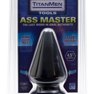 TITANMEN ASS MASTER BUTT PLUG 4.5 IN BLACK