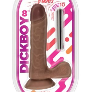 DICKBOY VIBES CHOCOLATE LOVERS 8 IN RECHARGEABLE BULLET