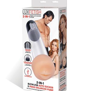 LUX FETISH 2-IN-1 BLOWJOB AUTO SUCKER & PENIS ENLARGER PUMP