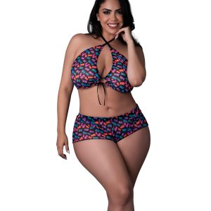 HALTER & HOT SHORT GUMMYBEAR 2XL
