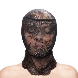 FETISH & FANTASY LACE HOOD BLACK