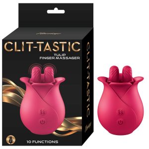 CLIT-TASTIC TULIP FINGER MASSAGER RED