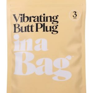 IN A BAG BUTT PLUG 3 BLACK VIBRATING "