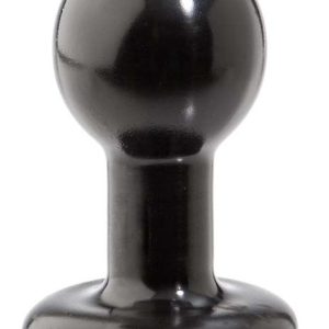 ROUND BUTT PLUG SMALL BLACK