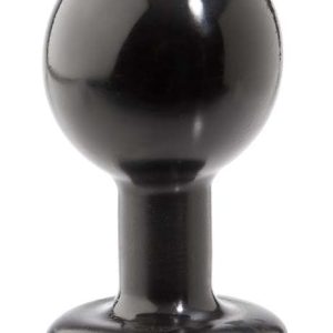 ROUND BUTT PLUG MEDIUM BLACK