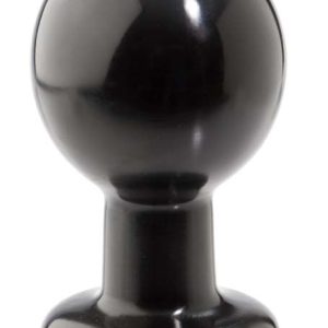 ROUND BUTT PLUG LARGE BLACK