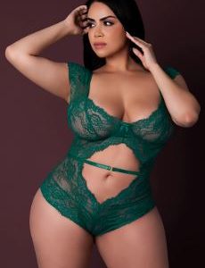 CUTOUT ROMPER EMERALD 2XL