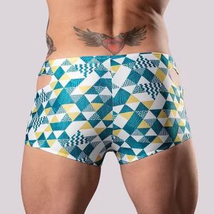 CUT IT OUT! CUTOUT SHORT BLUE MEDIUM