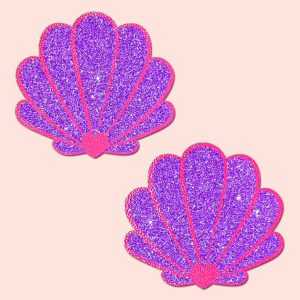 PASTEASE MERMAID SHELLS NEON PINK & PURPLE