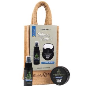 CBD DAILY ULTIMATE STRENGTH SANDALWOOD HOLIDAY JUTE BAG 2023