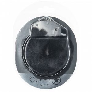 OUCH! HEAVY DUTY FLUFFY HANDCUFFS - BLACK