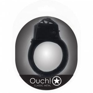 OUCH! CLASSIC METAL HANDCUFFS BLACK
