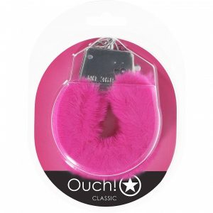 OUCH! CLASSIC FLUFFY HANDCUFFS PINK