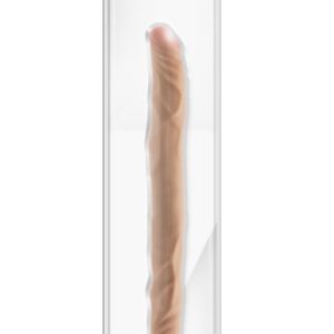 DR SKIN PLUS - 14 POSABLE DOUBLE DONG - BEIGE "
