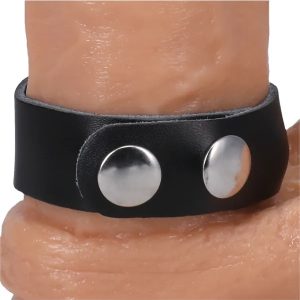 ROCK SOLID LEATHER 3 SNAP BLACK