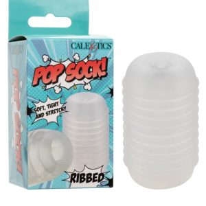 POP SOCK! RIBBED CLEAR