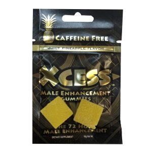 XCESS GUMMY CUBE 2PK 24 COUNT DISPLAY JUICY PINEAPPLE (NET)