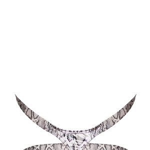S'NAKED HARNESS THONG SILVER/ BLACK S/M