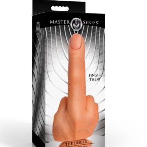 MASTER SERIES THE FINGER SILICONE DILDO