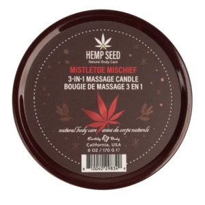 HEMP SEED 3-IN-1 MASSAGE CANDL MISTLETOE MISCHIEF 6OZ