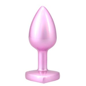 BOOTY BLING HEART DIAMOND JEW/ METAL PLUG S/PINK