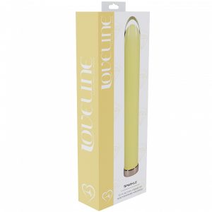 LOVELINE SPARKLE 6.3 VIBRATOR GLASS YELLOW "