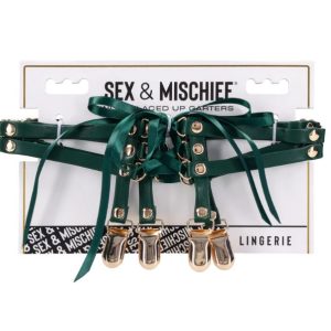 SEX & MISCHIEF INDICA LACED UP GARTERS