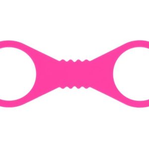 SEX & MISCHIEF HOT PINK LARGE SILICONE CUFFS