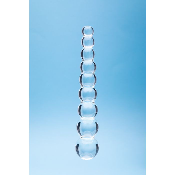 CLARITY GLASS DILDO ELYSIAN PEARLS