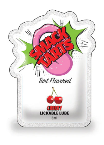 SMACK TARTS POUCH SOUR CHERRY LICKABLE LUBE FILLED POUCH