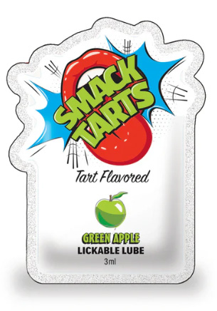 SMACK TARTS POUCH SOUR GREEN APPLE LICKABLE LUBE FILLED POUCH