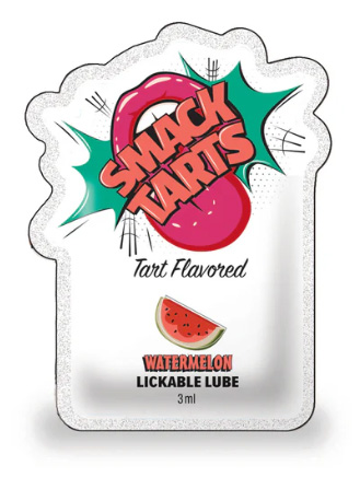 SMACK TARTS POUCH SOUR WATER MELON LICKABLE LUBE FILLED POUCH
