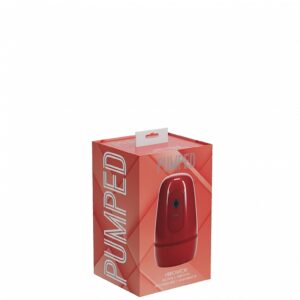 PUMPED VIBROBATOR MASTURBATOR SUCTION METALLIC RED