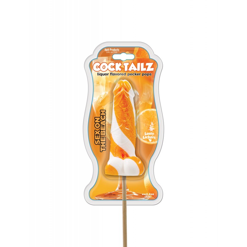 COCKTAILZ LIQUOR FLAVORED PECKER POPS SEX ON THE BEACH