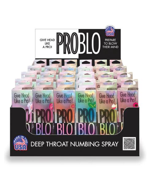 PROBLO DEEP THROAT SPRAY 24PC DISPLAY