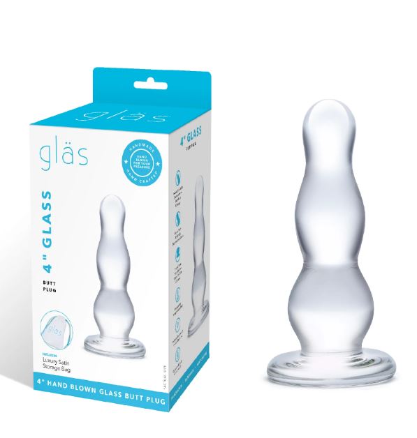 GLASS BUTT PLUG 4 "