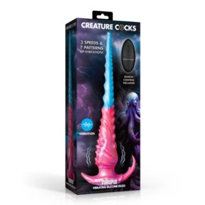 CREATURE COCK VIBROPUS VIBRATING SILICONE DILDO